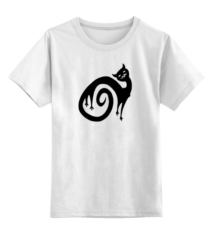 Printio Детская футболка классическая унисекс Черный кот printio детская футболка классическая унисекс клякса qhd