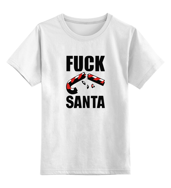 Printio Детская футболка классическая унисекс fuck santa