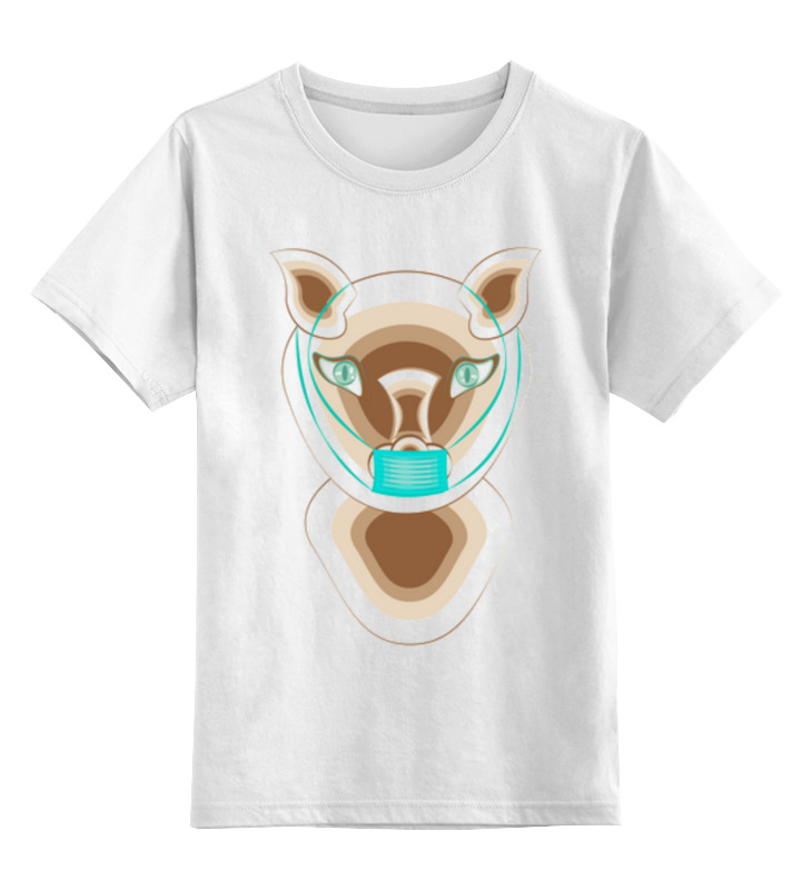 Printio Детская футболка классическая унисекс Кошка в маске