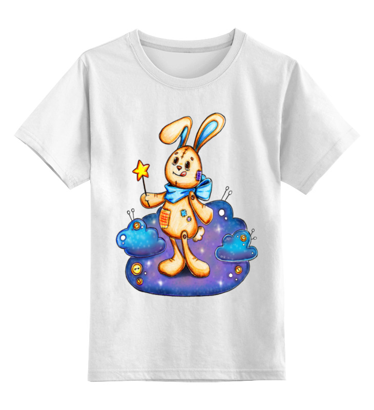 цена Printio Детская футболка классическая унисекс Зайка волшебник