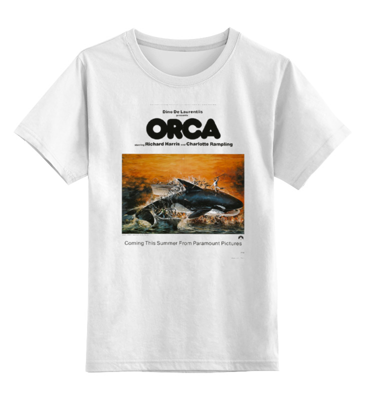 цена Printio Детская футболка классическая унисекс Смерть среди айсбергов / orca killer whale