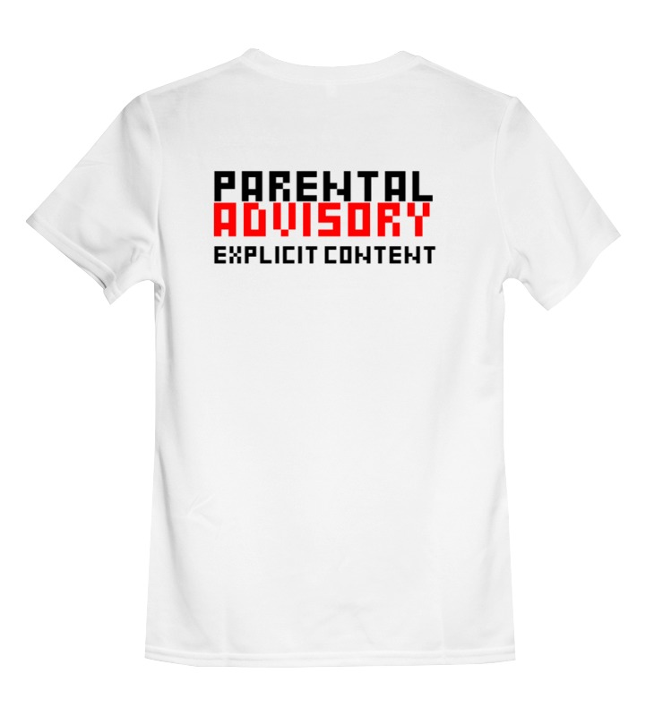 Printio Детская футболка классическая унисекс Parental advisory explicit цена и фото