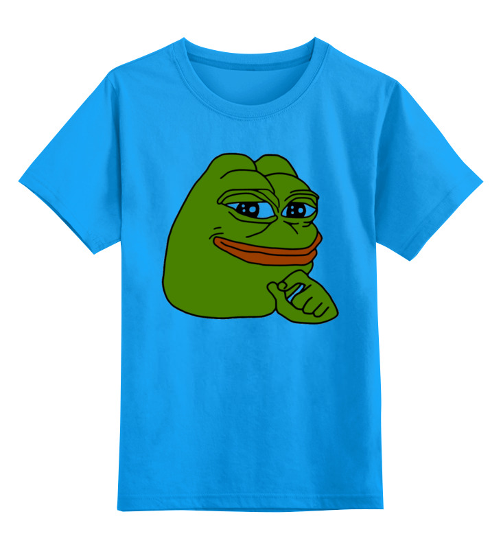 Printio Детская футболка классическая унисекс Лягушонок пепе сумка реалистичная синяя лягушка голубой