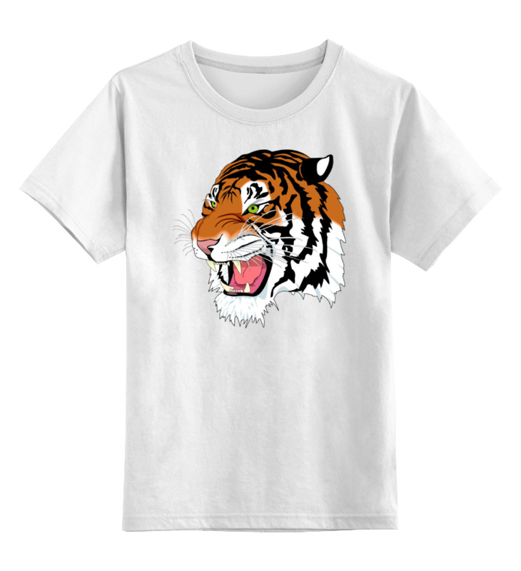 Printio Детская футболка классическая унисекс Тигр printio детская футболка классическая унисекс маленький опасный тигр
