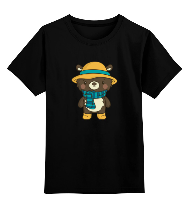 Printio Детская футболка классическая унисекс Тедди в шляпке printio свитшот унисекс хлопковый тедди в шляпке