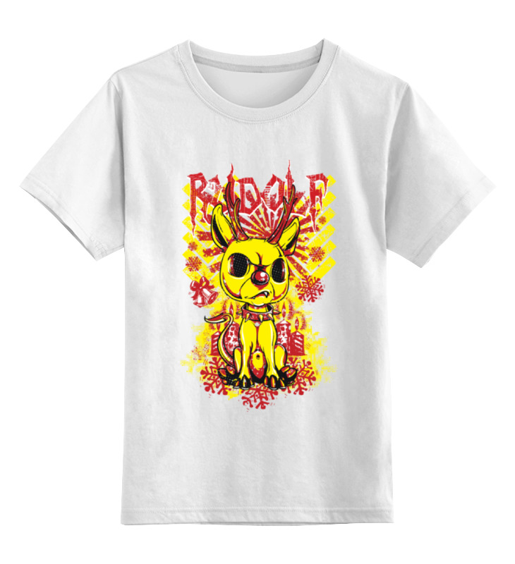 printio детская футболка классическая унисекс смешной ёжик с яблочками Printio Детская футболка классическая унисекс Смешной зверёк