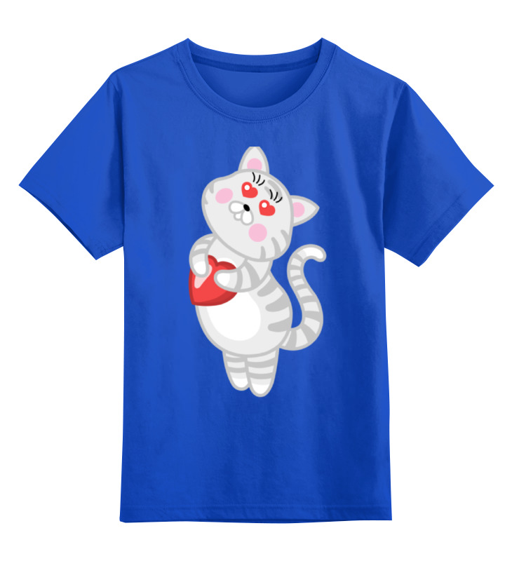 Printio Детская футболка классическая унисекс Влюбленная кошечка детская футболка влюбленная пара 152 синий