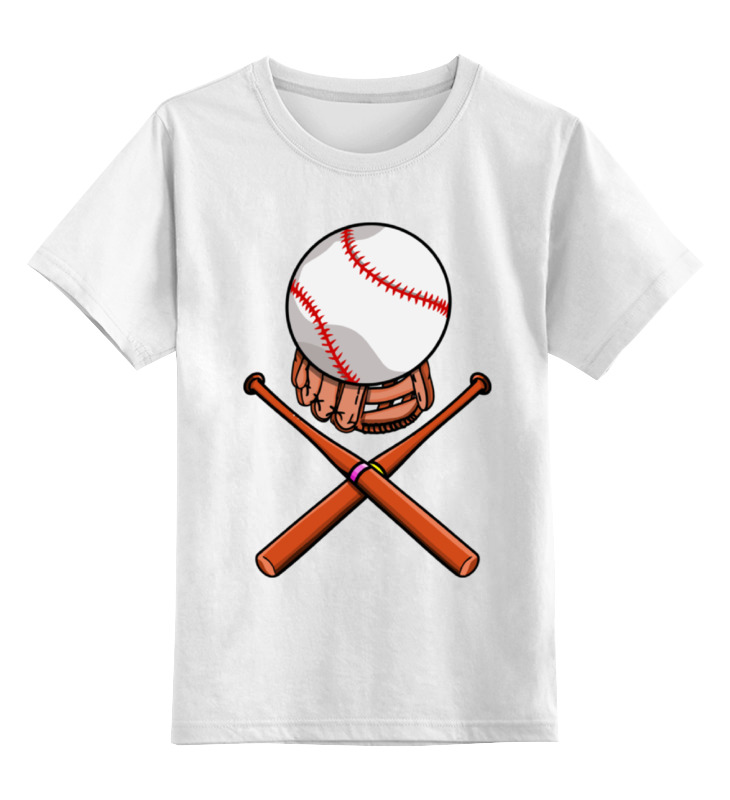 Printio Детская футболка классическая унисекс Биты и мяч (бейсбол) printio толстовка wearcraft premium унисекс биты и мяч бейсбол