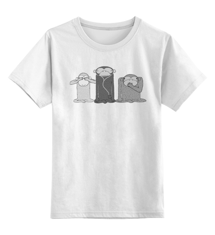 Printio Детская футболка классическая унисекс Three apes