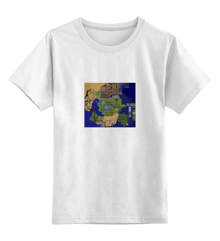 Printio Детская футболка классическая унисекс Карта мира ragnarok online printio свитшот унисекс хлопковый карта мира ragnarok online