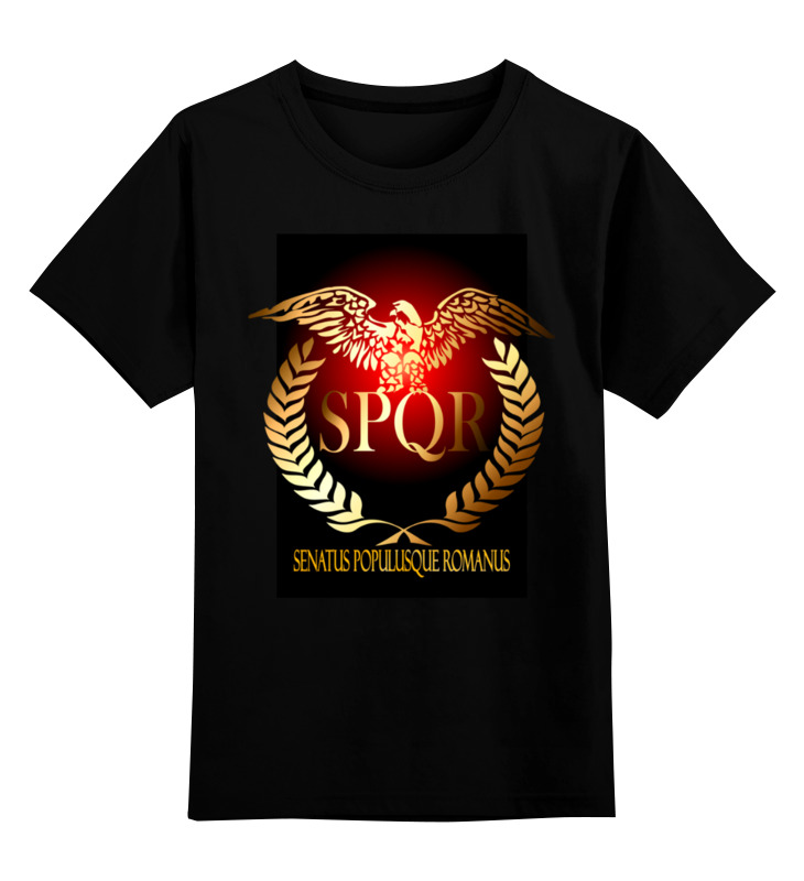 Printio Детская футболка классическая унисекс Символ древнего рима с орлом. spqr.
