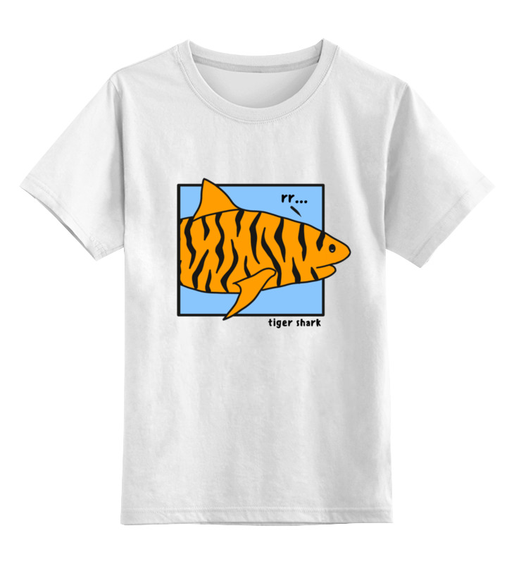 Printio Детская футболка классическая унисекс Тигровая акула printio детская футболка классическая унисекс тигровая акула