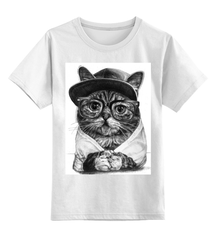 Printio Детская футболка классическая унисекс Крутой кот printio детская футболка классическая унисекс крутой перец