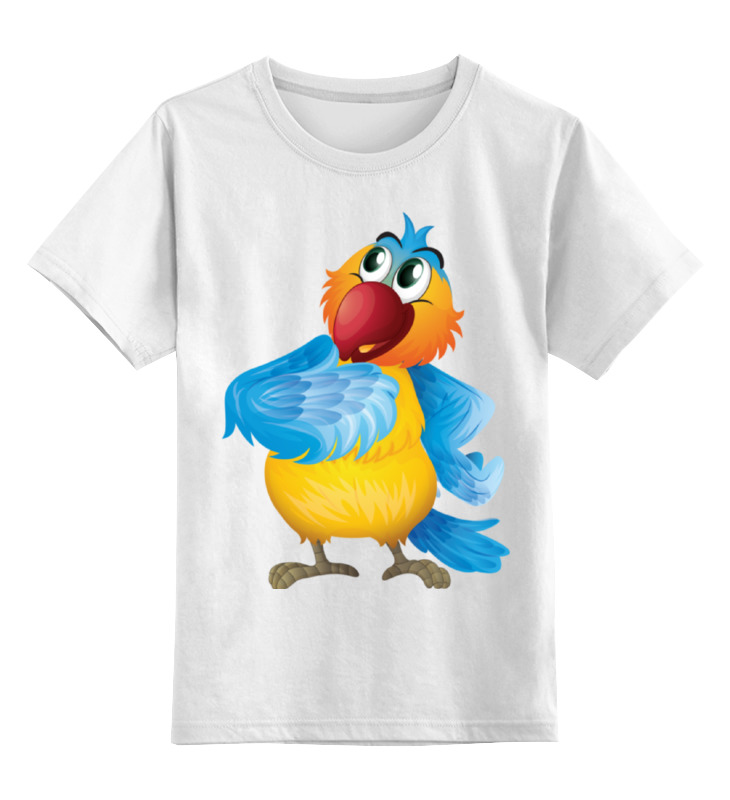 printio детская футболка классическая унисекс попугай кеша Printio Детская футболка классическая унисекс Попугай кеша