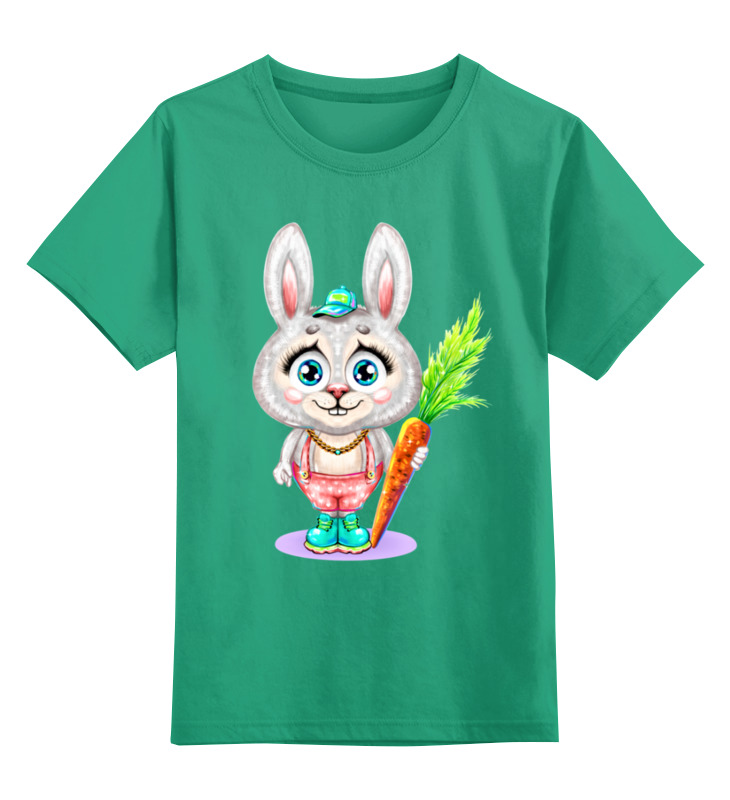 Printio Детская футболка классическая унисекс Зайка с морковкой цена и фото