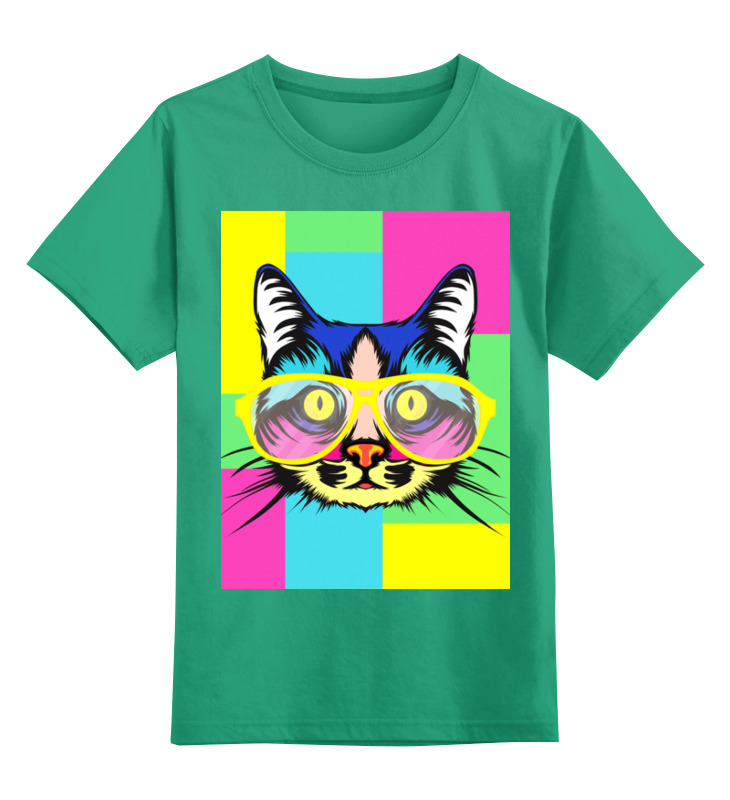 Printio Детская футболка классическая унисекс Кот в очках printio детская футболка классическая унисекс кот в очках