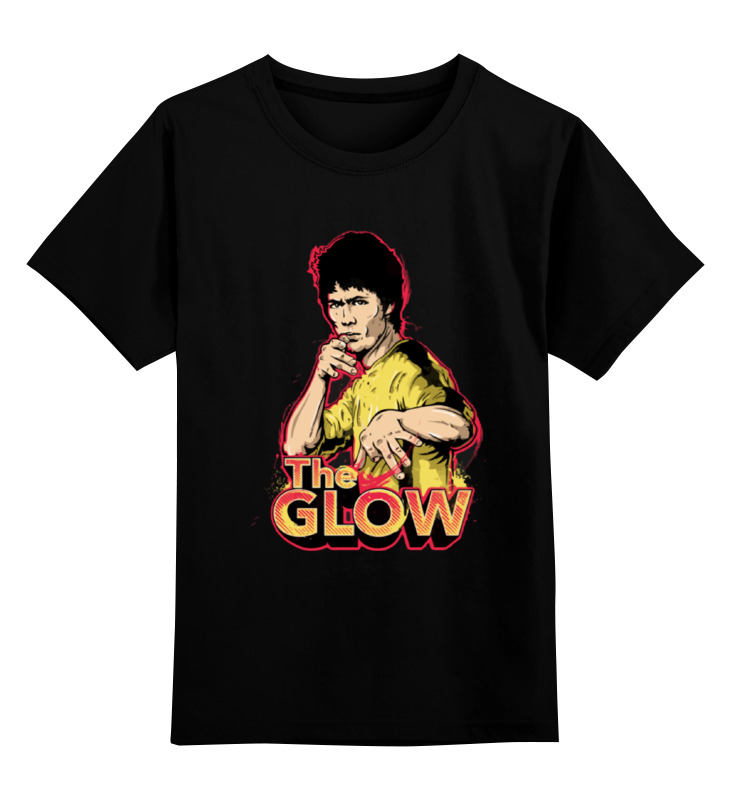 Printio Детская футболка классическая унисекс Брюс ли (the glow)