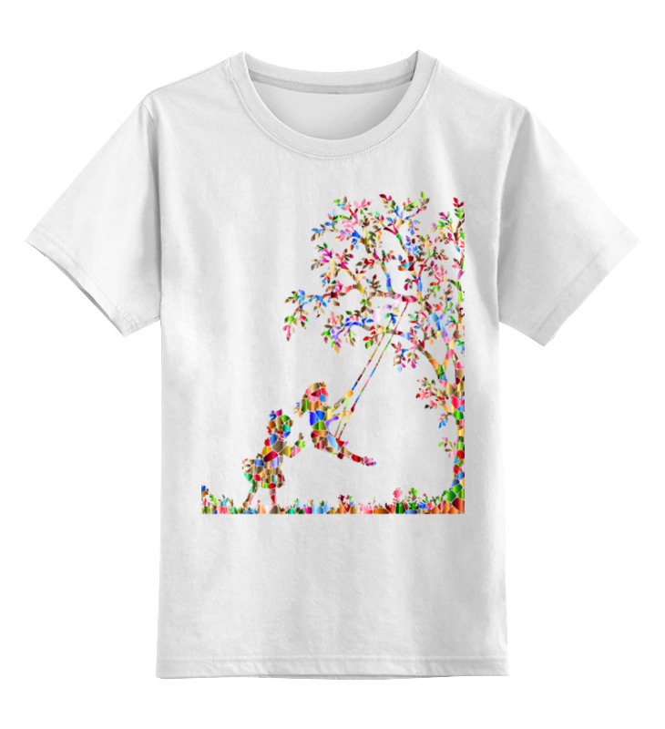 Printio Детская футболка классическая унисекс Радужные качели качели hotenok заяц в траве с подушками и ремнем безопасности swh1green