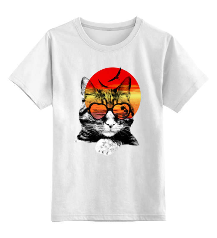 Printio Детская футболка классическая унисекс Солнечный кот