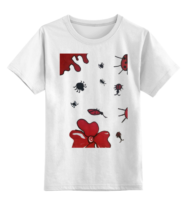 Printio Детская футболка классическая унисекс Божьи коровки в бегах комплект домашний lilians m412 размер 88 кармин белый божьи коровки