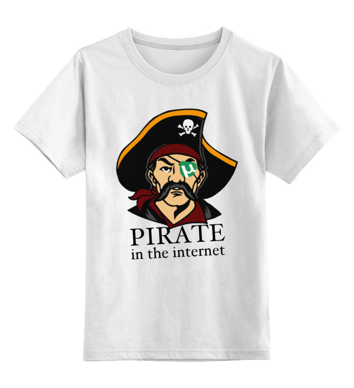 Printio Детская футболка классическая унисекс Интернет пират цена и фото