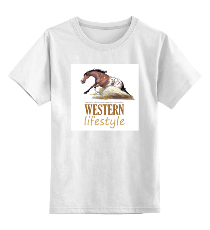 Printio Детская футболка классическая унисекс Western lifestyle printio подушка western lifestyle
