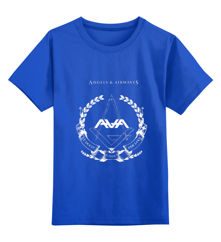 мужская футболка детская символика s синий Printio Детская футболка классическая унисекс Angels and airwaves freemason