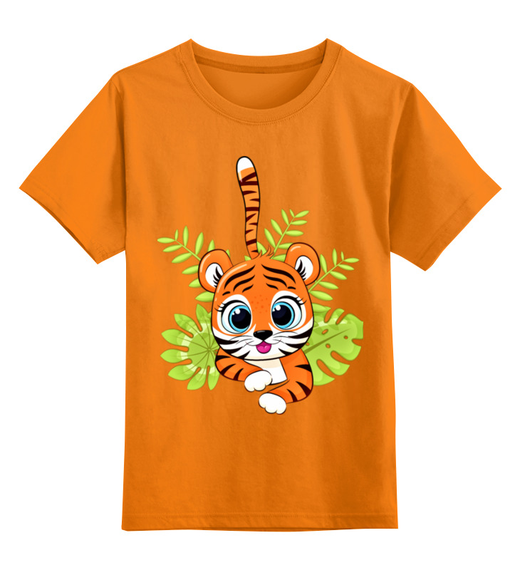 Printio Детская футболка классическая унисекс Тигренок printio детская футболка классическая унисекс оранжевый квадрат