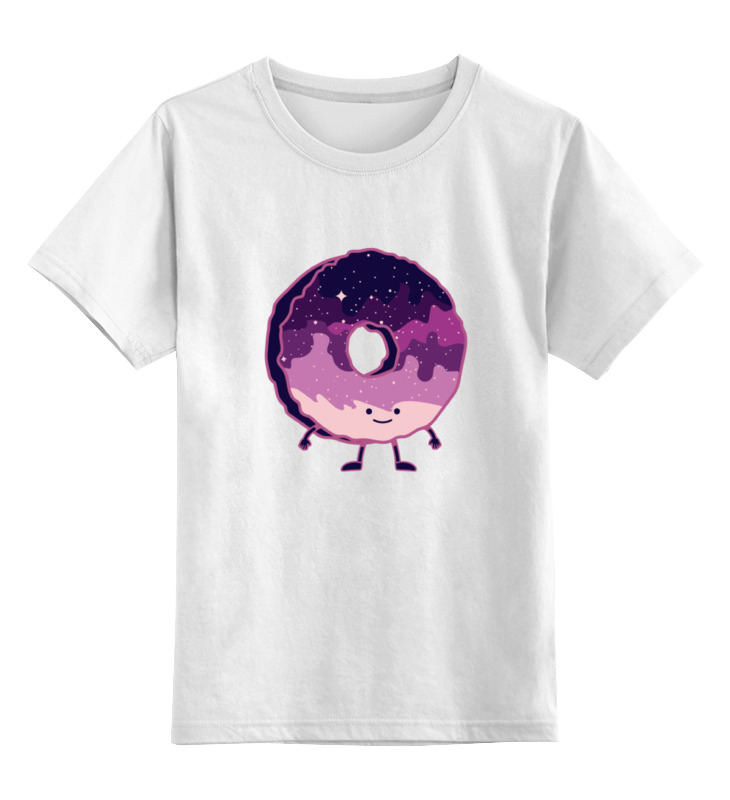 Printio Детская футболка классическая унисекс Космический пончик (space donut) printio свитшот унисекс хлопковый космический пончик space donut