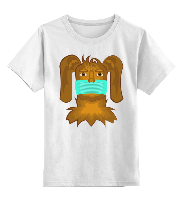 Printio Детская футболка классическая унисекс пес в маске