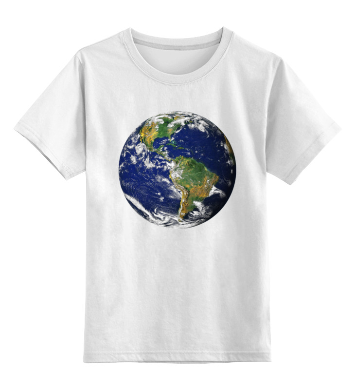 printio футболка классическая планета земля Printio Детская футболка классическая унисекс Планета земля