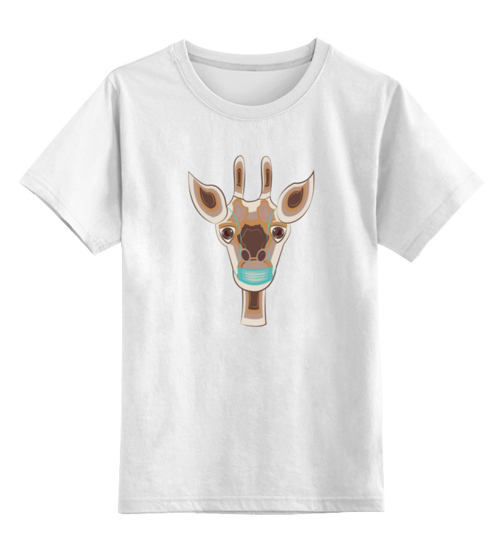 Printio Детская футболка классическая унисекс Жираф в маске детская футболка жираф в шарфе 140 синий