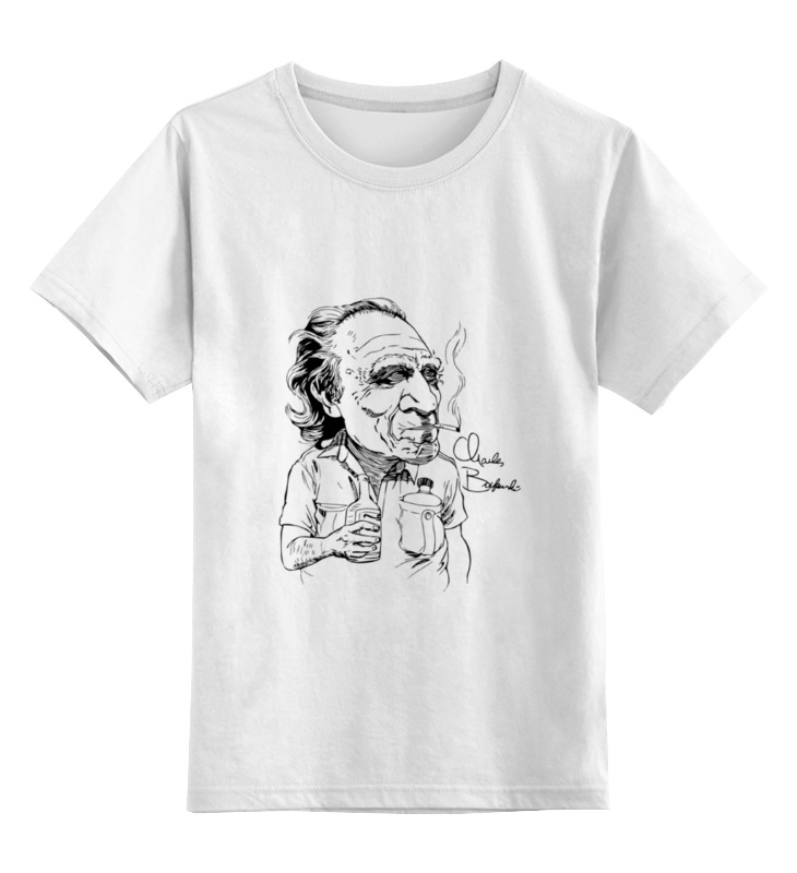 цена Printio Детская футболка классическая унисекс Чарльз буковски(charles bukowski)