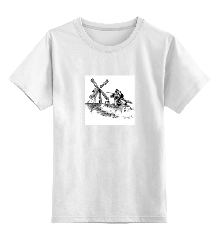 п 63 пейзаж с мельницами Printio Детская футболка классическая унисекс Дон кихот