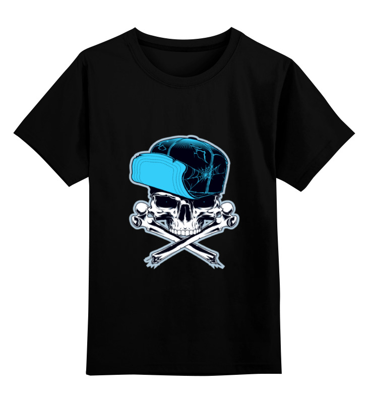 Printio Детская футболка классическая унисекс Череп в кепке детская футболка енот в кепке 164 синий