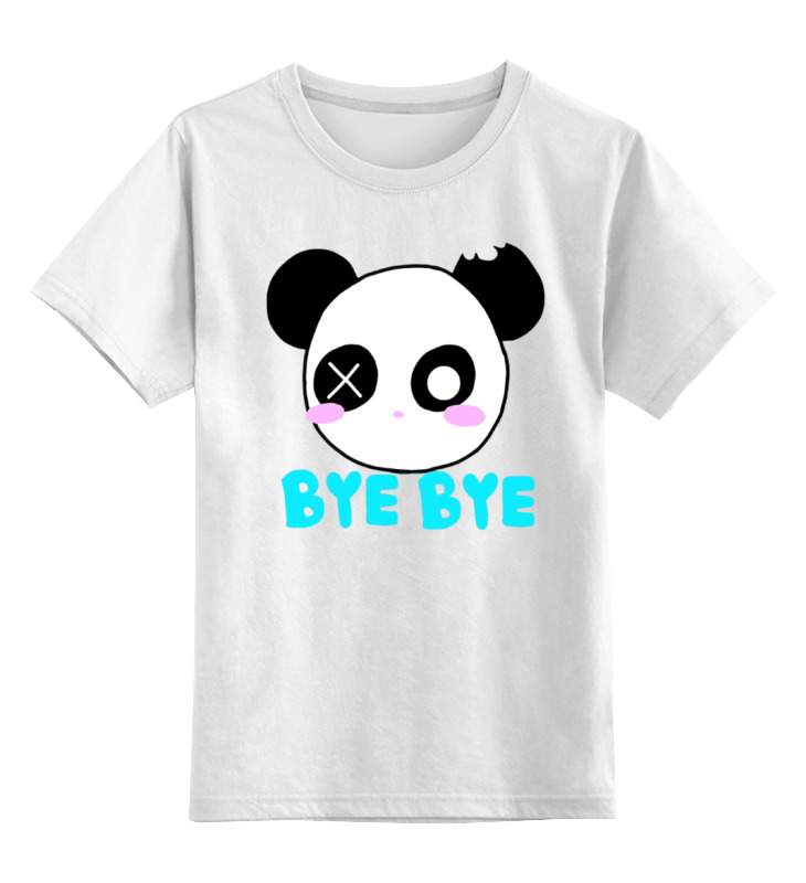 Printio Детская футболка классическая унисекс Панда бай бай панда бай бай 1627183 5xs белый