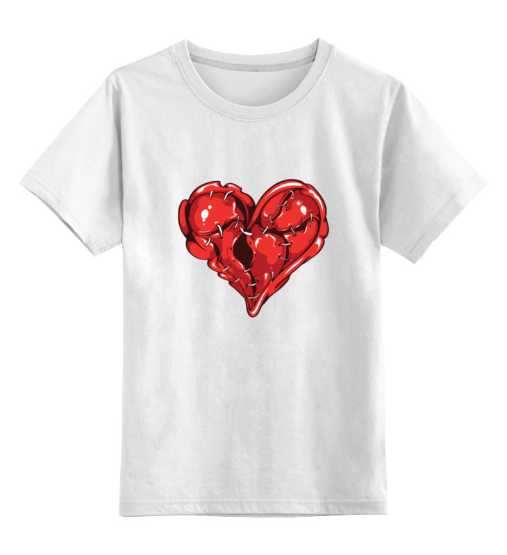 printio детская футболка классическая унисекс нежное сердце Printio Детская футболка классическая унисекс Сердце