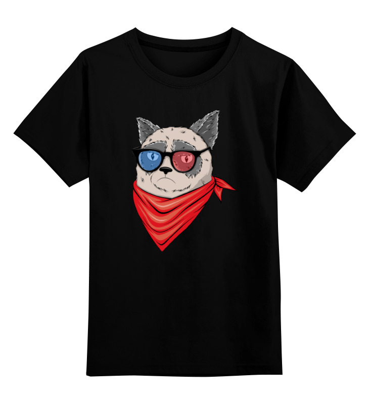 Printio Детская футболка классическая унисекс Угрюмый кот printio детская футболка классическая унисекс угрюмый котик