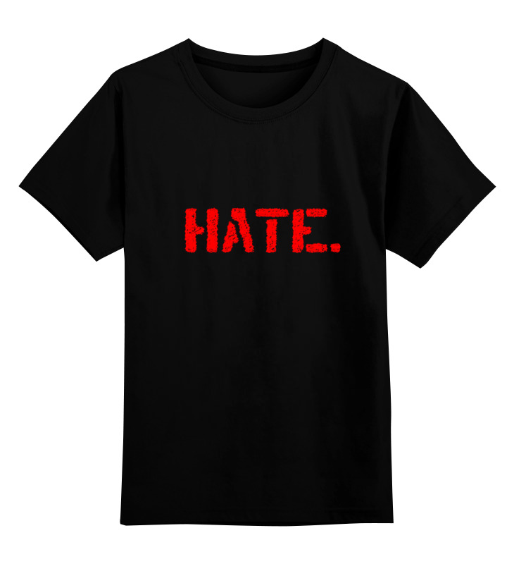 Printio Детская футболка классическая унисекс Hate.