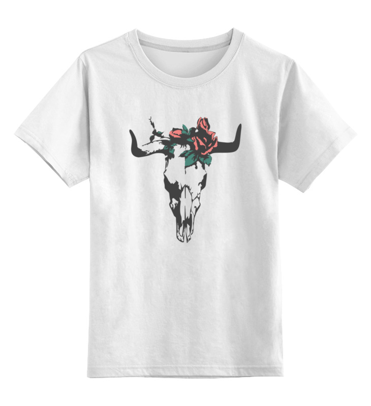 Printio Детская футболка классическая унисекс Череп быка