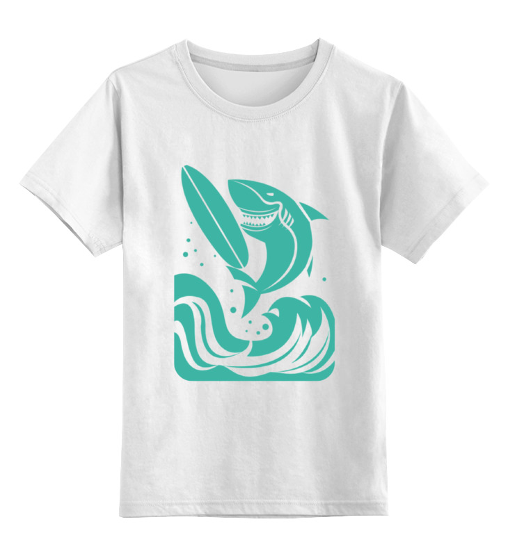 Printio Детская футболка классическая унисекс Сёрфинг детская футболка широко улыбающаяся большая белая акула 104 белый