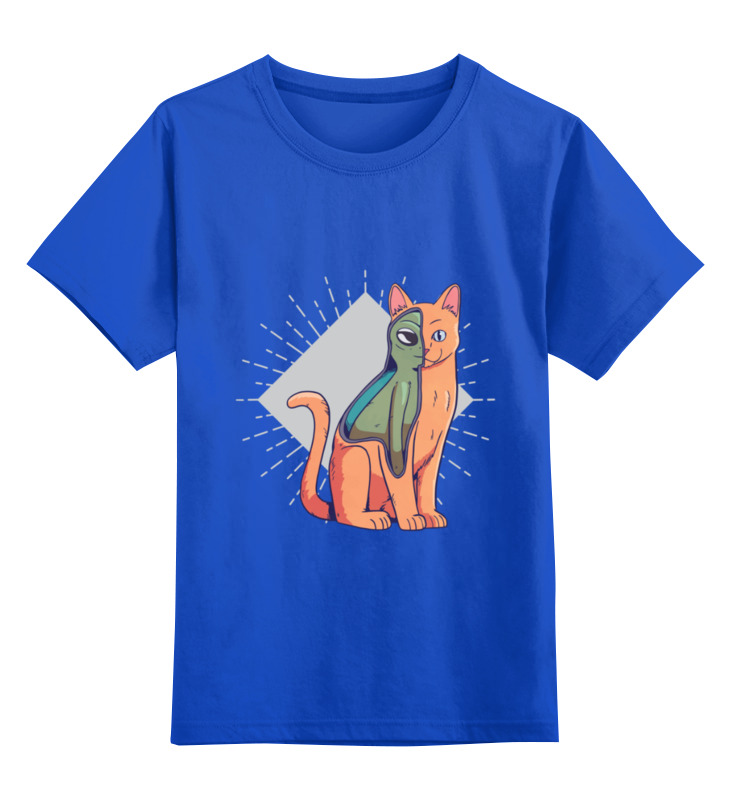 Printio Детская футболка классическая унисекс Пришелец в костюме кота