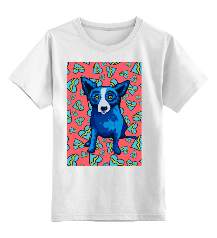 Printio Детская футболка классическая унисекс Синий пес printio детская футболка классическая унисекс пес на доске