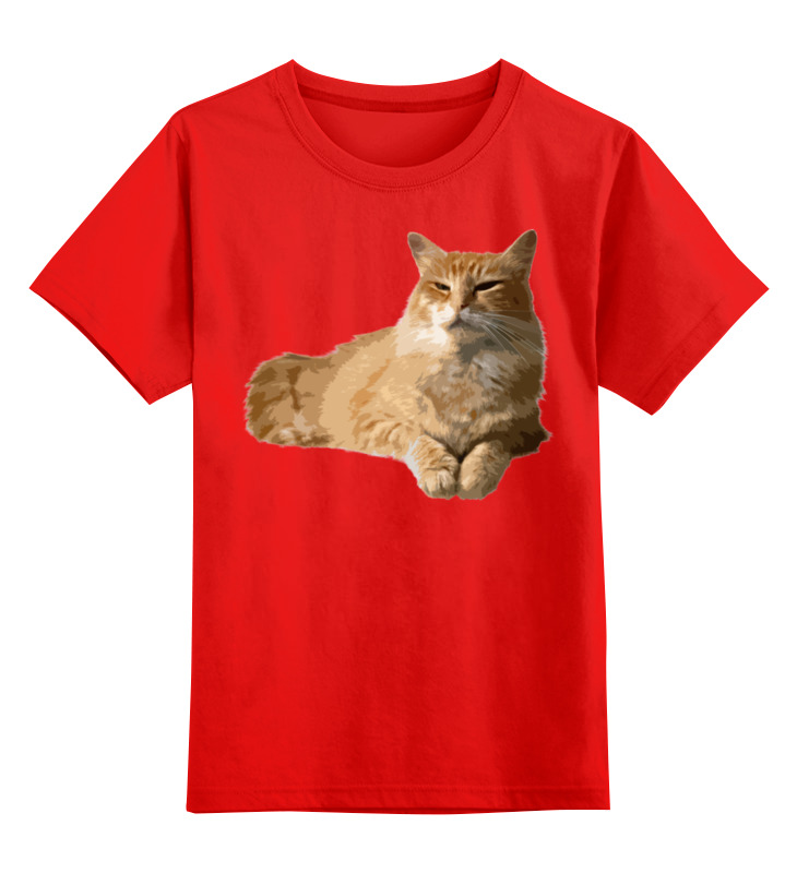 Printio Детская футболка классическая унисекс Наглый кот детская футболка жирафы тоже любят техно 140 красный