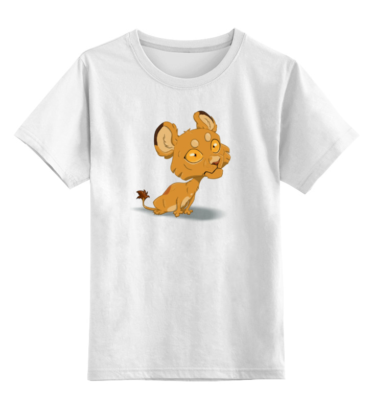 Printio Детская футболка классическая унисекс Львенок детская футболка лев и львица 140 темно розовый