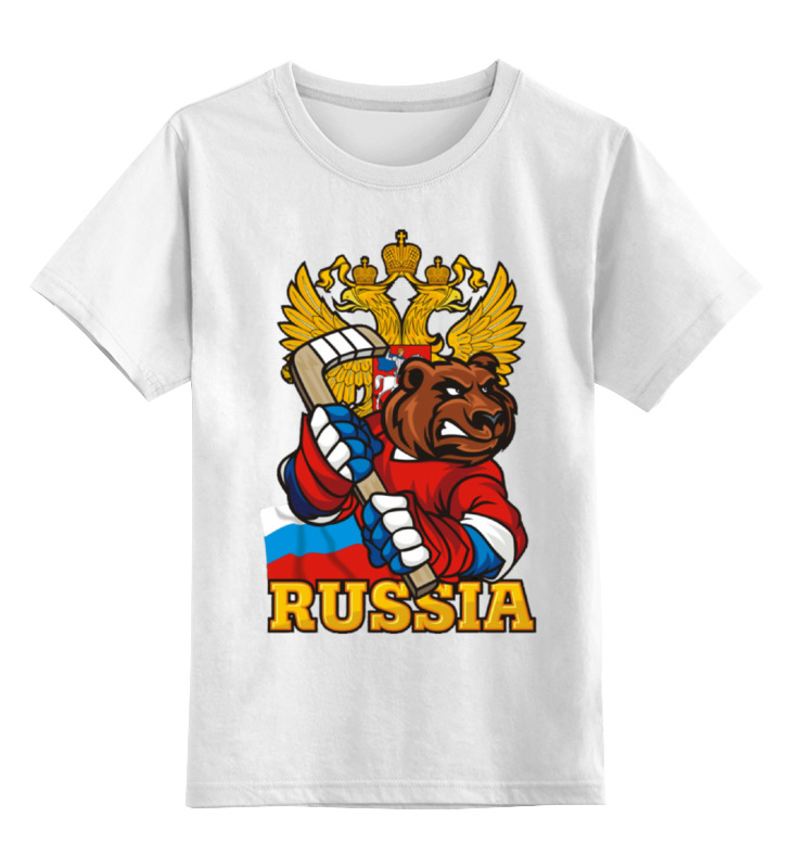 Printio Детская футболка классическая унисекс Russian bear