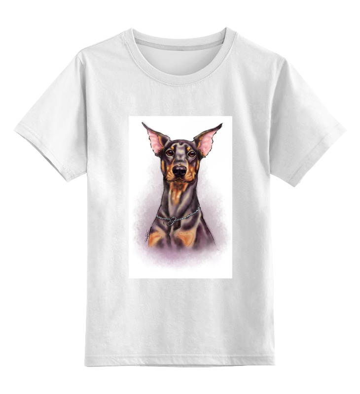 Printio Детская футболка классическая унисекс Доберман детская футболка собака доберман 128 красный