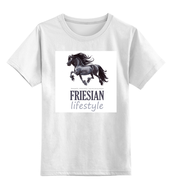 Printio Детская футболка классическая унисекс Friesian printio футболка классическая friesian