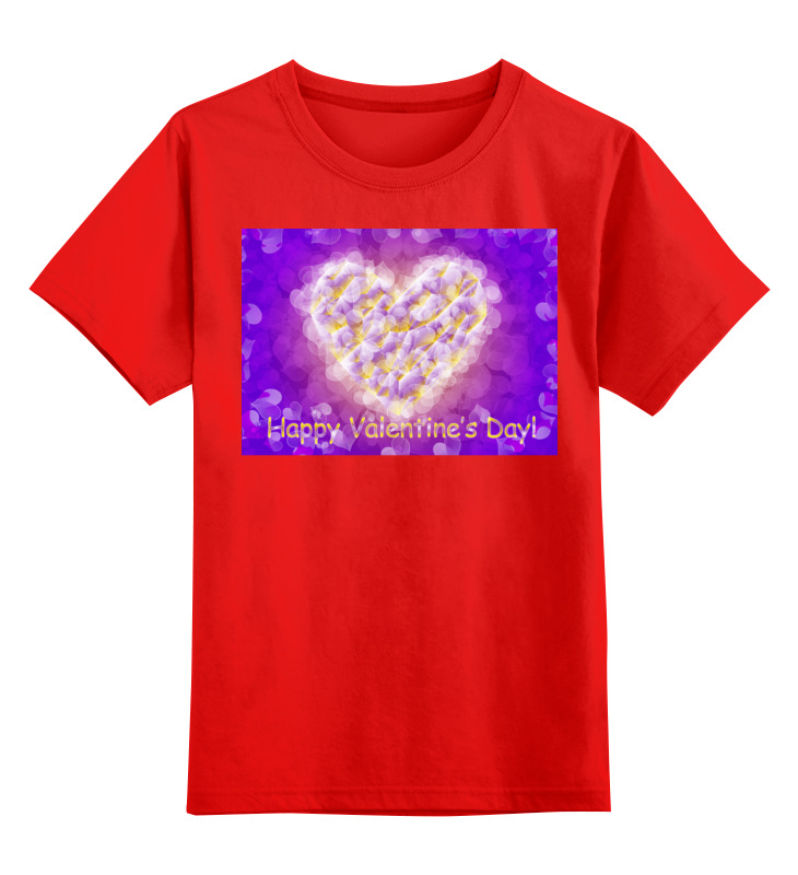 Printio Детская футболка классическая унисекс low poly heart фигурка декоративная садовая красный ара на коряге 1 шт