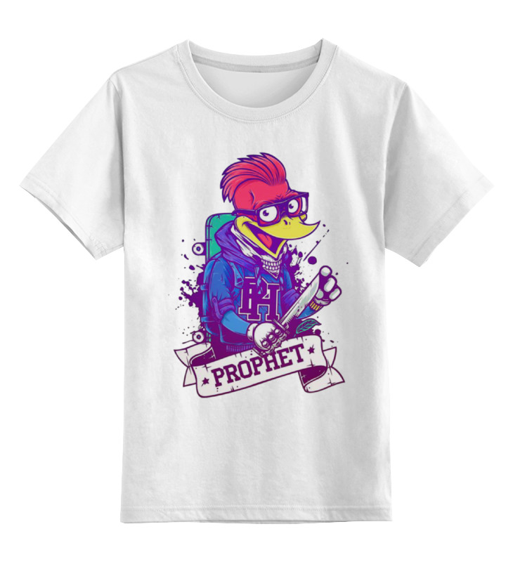 Printio Детская футболка классическая унисекс Отмороженный дятел
